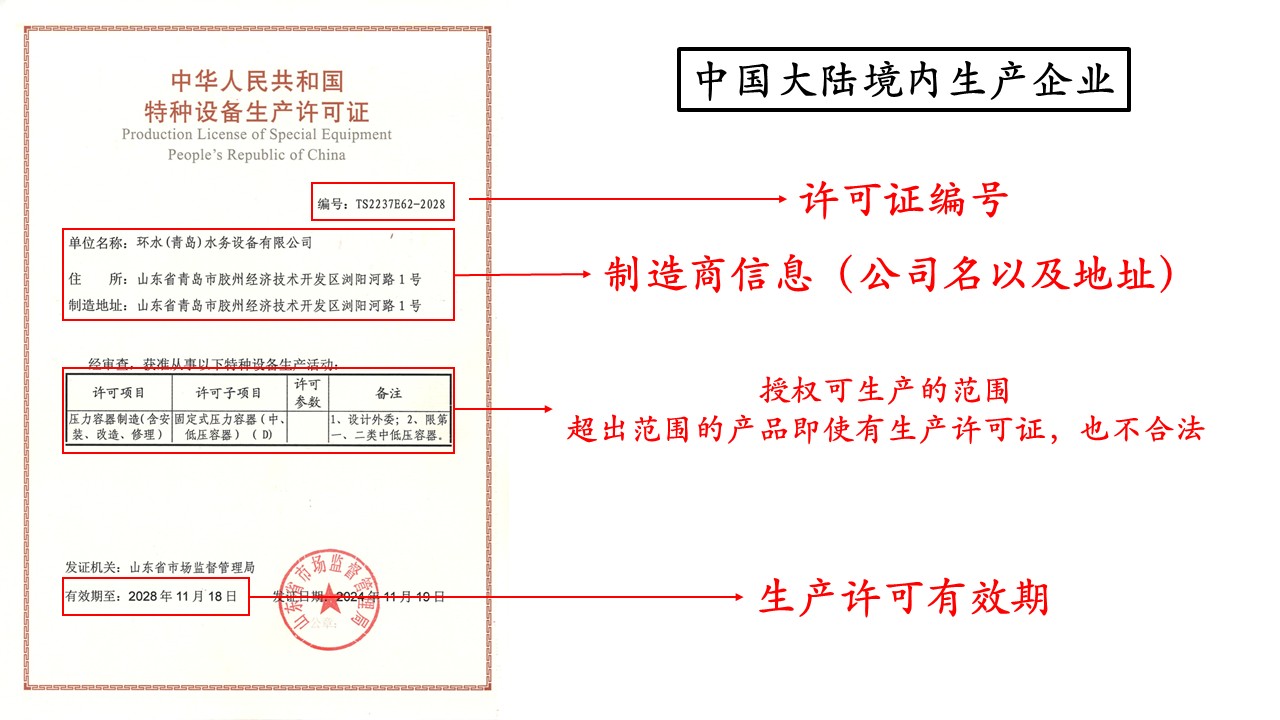 压力容器生产许可